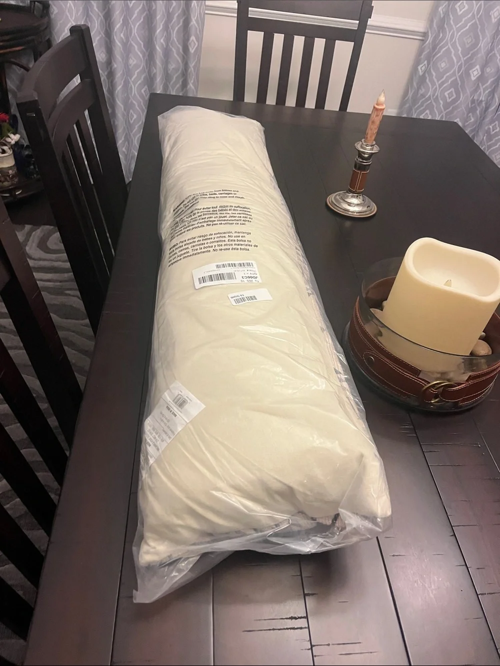 Pendleton Oxbow Oversized Bolster Pillow 12”x48” Ivory Southwestern